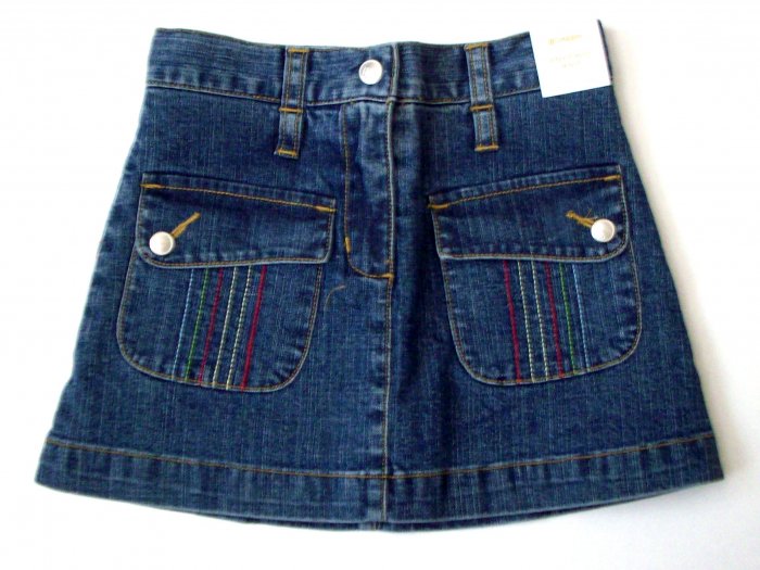GYMBOREE NWT Wish You Were Here Denim Skirt 4