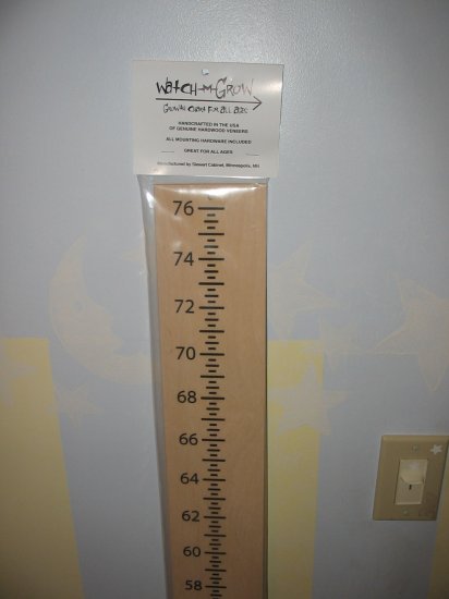 Natural Wood Wooden Growth Chart Watch-M-Grow