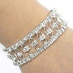 BRIDAL PAGEANT PROM RHINESTONE BRACELET