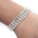 BRIDAL PAGEANT PROM RHINESTONE BRACELET