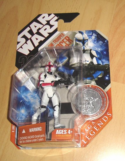 Star Wars 30th Anniversary / Saga Legends : Clone Trooper Officer - Captain (Red)