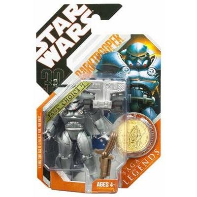 Star Wars 30th Anniversary / Saga Legends : EU Darktrooper w/ Gold Coin