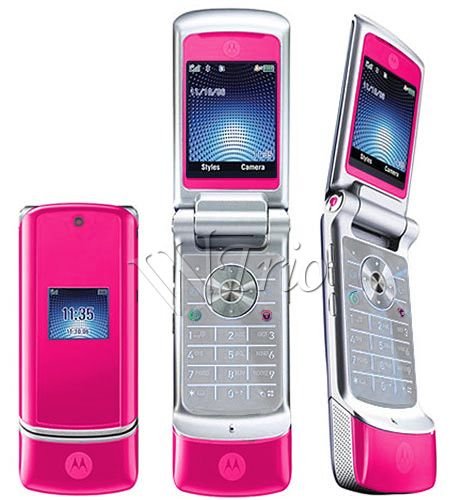 Motorola KRZR K1 'Pink' Mobile Cellular Phone (Unlocked)