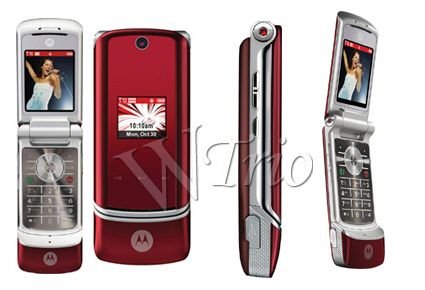 Motorola KRZR K1 Red Mobile Cellular Phone