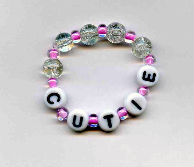 CUTIE Dog (or Cat) bracelet -Pink