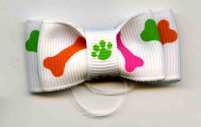 Bones and Paw Dog (or Cat) bow