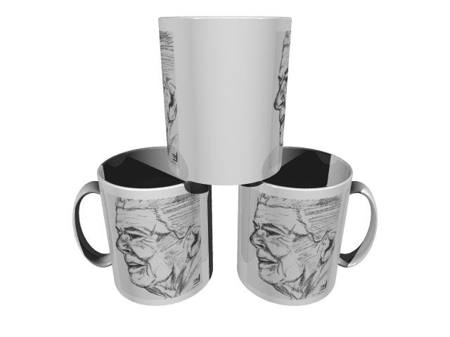 Ronald Reagan Sketch 11oz. Coffee Cup