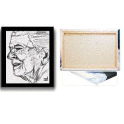 Reagan16 x 20 Blk Border wrapped edge canvas print