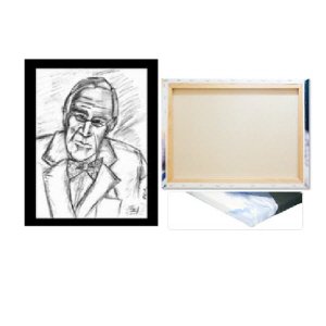 FDR 16 x 20 Blk Border wrapped edge canvas print