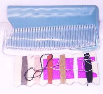 1960's Walkenbach's Mkt SEWING KIT w/CASE