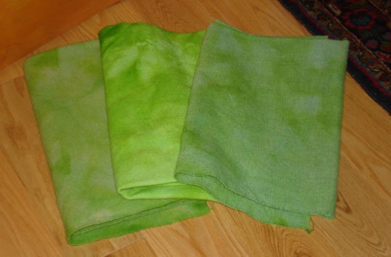 Garden Lettuce rug hooking wool -- Woolly Mammoth Woolens