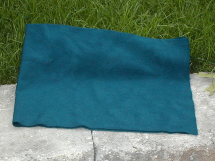 MARINE BLUE "as is" wool rug hooking -- Woolly Mammoth Woolens