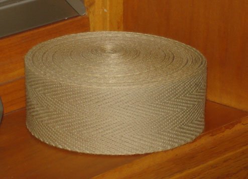 Rug Hooking TAN BINDING TAPE, 10 yards -- Woolly Mammoth Woolens