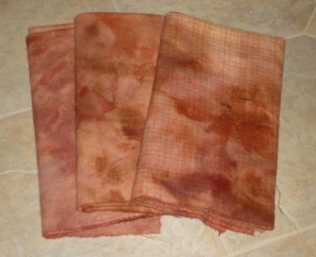 BURNT OCHRE overdye wool rug hooking -- Woolly Mammoth Woolens