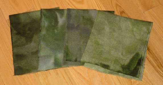 STONEY GREEN MIX overdye wool for rug hooking & penny rugs -- Woolly Mammoth Woolens
