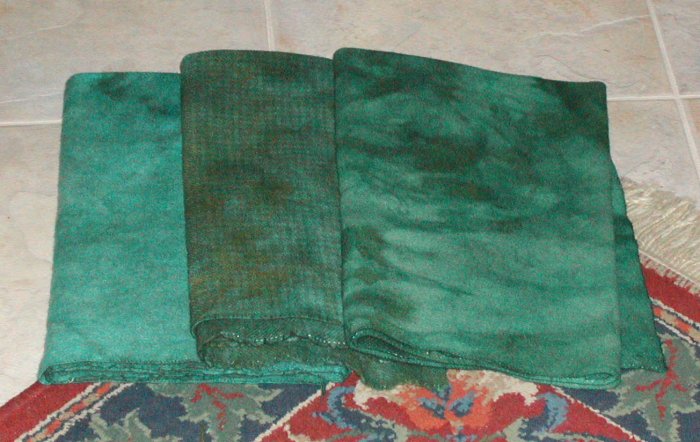 SPRIGS OF MINT overdye wool for rug hooking -- Woolly Mammoth Woolens