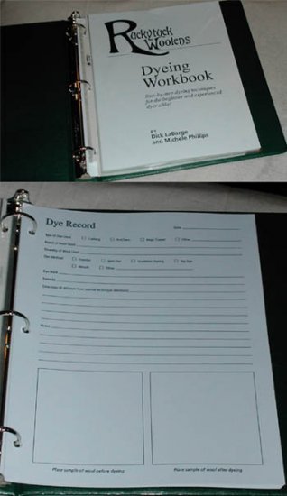 RUG HOOKING DYE WORKBOOK -- Woolly Mammoth Woolens