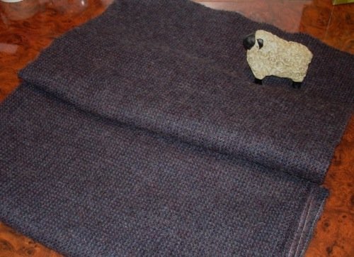 BLUE/BLACK as is wool for rug hooking -- Woolly Mammoth Woolens