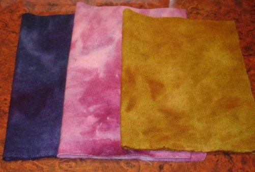 3 MIXED FAVORITES wool for rug hooking -- Woolly Mammoth Woolens