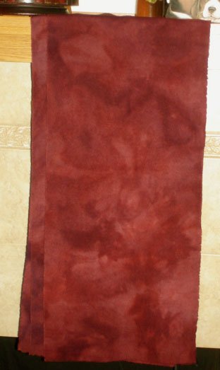 MEXICAN BEAN RED overdye wool for rug hooking -- Woolly Mammoth Woolens