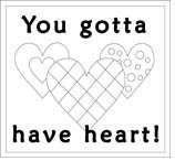 YOU GOTTA HAVE HEART rug hooking pattern -- Woolly Mammoth Woolens