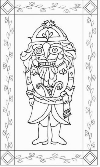BARON NUTCRACKER rug hooking pattern -- Woolly Mammoth Woolens