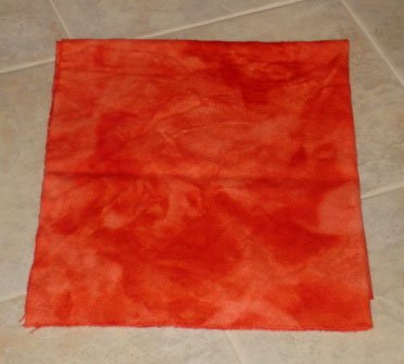 BLOOD ORANGE overdye wool rug hooking 1/4 yard -- Woolly Mammoth Woolens