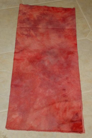 POMEGRANATE overdye wool rug hooking 1/4 yard -- Woolly Mammoth Woolens