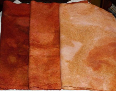 FALL OAK LEAVES wool grads for rug hooking -- Woolly Mammoth Woolens