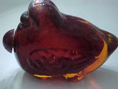 Old Antique Amber Snuff Bottle, Medicine, Poison, #2 + FREE SHIPPING