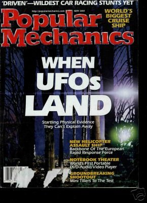 2001 POPULAR MECHANICS MAGAZINE, UFO,Cruise Ship,Stunts + Free Shipping