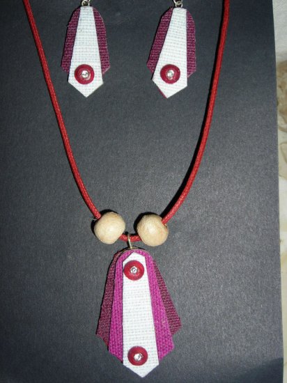 Organic fashion jewelry made with eco friendly jute