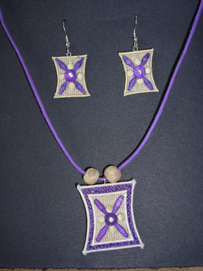 Organic fashion jewelry made with eco friendly jute