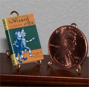 Dollhouse Miniature Book The Wizard of Oz L. Frank Baum