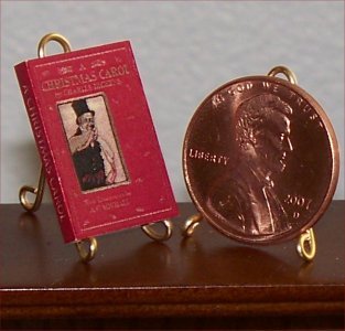 Dollhouse Miniature Book A Christmas Carol by Charles Dickens