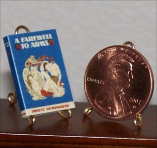 Dollhouse Miniature Book A Farewell to Arms Ernest Hemingway