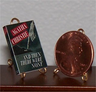 Dollhouse Miniature Book And Then There Were None Agatha Christie