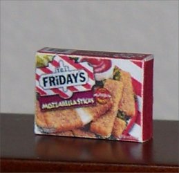 Dollhouse Miniature Food Mozzarella Sticks Grocery Box