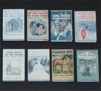Dollhouse Miniature Book Laura Ingalls Wilder Little House Series