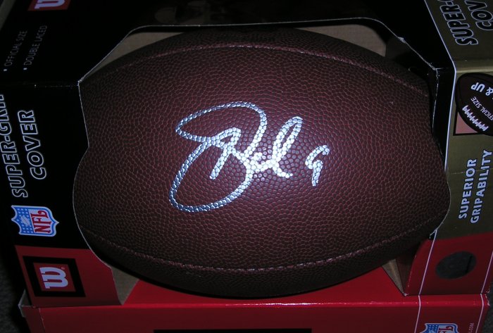 Palmer Autographed Football