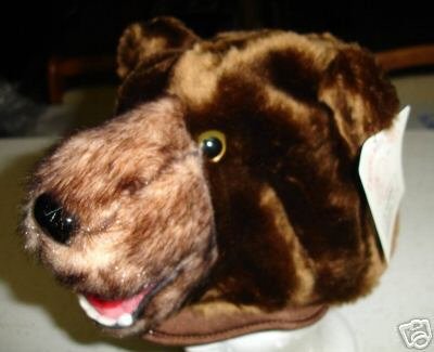BROWN BEAR hat ball nfl ski scouts CUB Bears cubs PLUSH grizzlies montana halloween costume