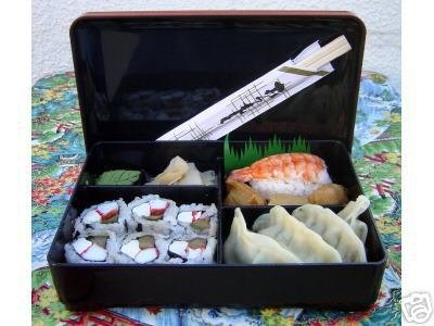 JAPANESE DISHES small bento box trays lid boxes new obento banto hako Made in Japan