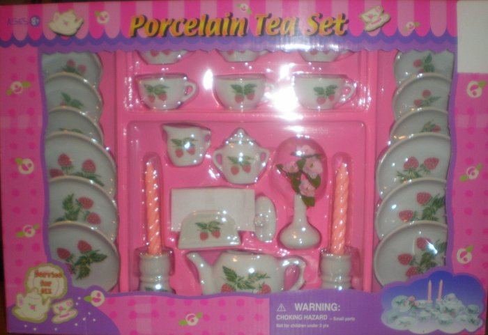 35 PC PORCELAIN TEA SET