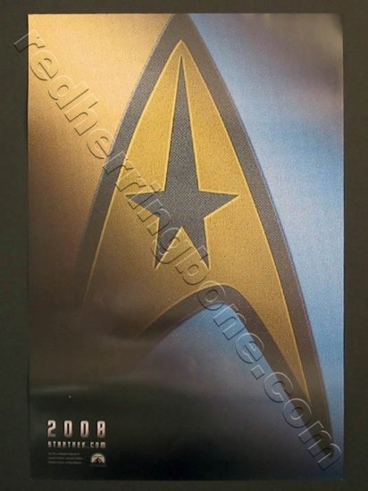 Star Trek Promo Movie Teaser Poster (J.J. Abrams) 13-1/2"x20" NEW