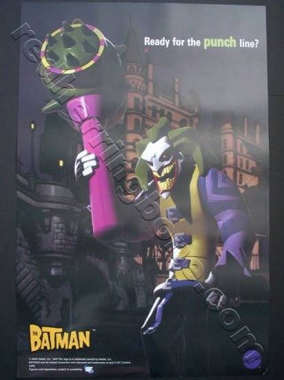 "The Batman" Promo Poster for Mattel action figure toys featuring The Joker & Mr. Freeze NEW