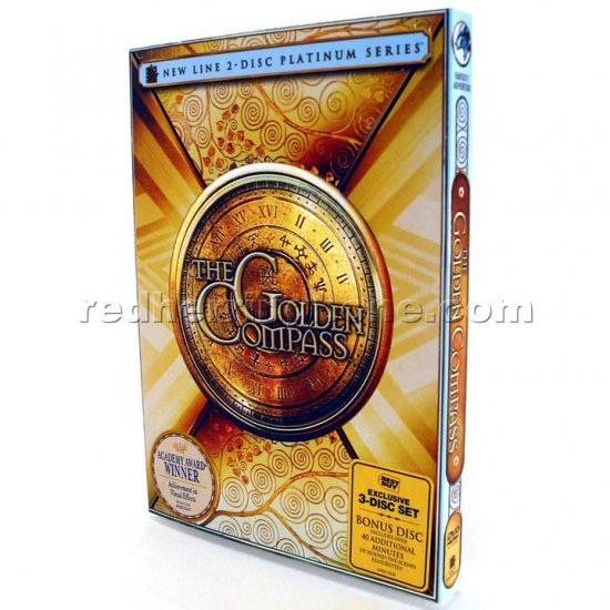The Golden Compass 2-Disc DVD with Bonus Disc RARE (3-Disc Best Buy Exclusive) NEW
