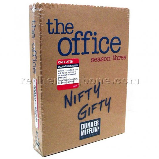 The Office Season Three DVD (3 Third 3rd) with Bonus Disc & Script (Target Exclusive) RARE NEW