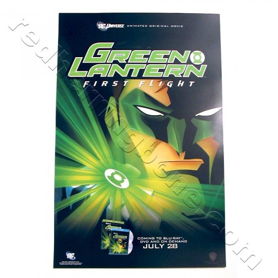 Green Lantern: First Flight - animated feature Promo Poster for DVD release (DC Universe) NEW