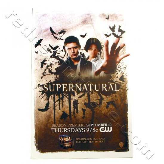 Supernatural (Jensen Ackles, Jared Padalecki) Promo Poster for 2009 season NEW