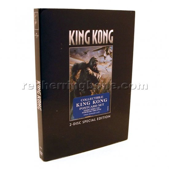 King Kong (2005) 2-Disc Special Edition DVD w/ Postcards (Adrien Brody, Jack Black) RARE NEW